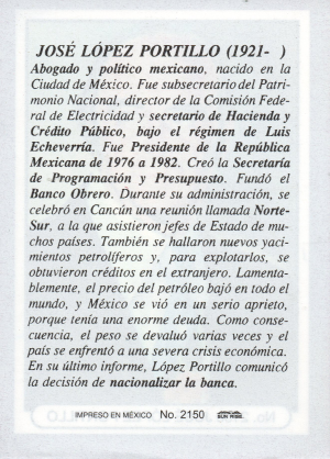 Biografia Jose Lopez Portillo Atras